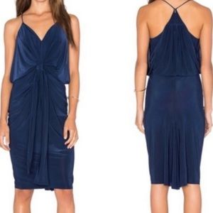 Misa Los Angeles domino dress. Navy dress